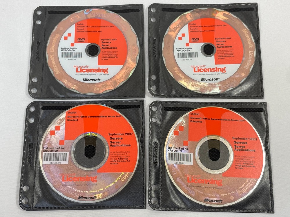 Microsoft Office Commincations Server 2007 Standard & Enterprised Edition DVD PC