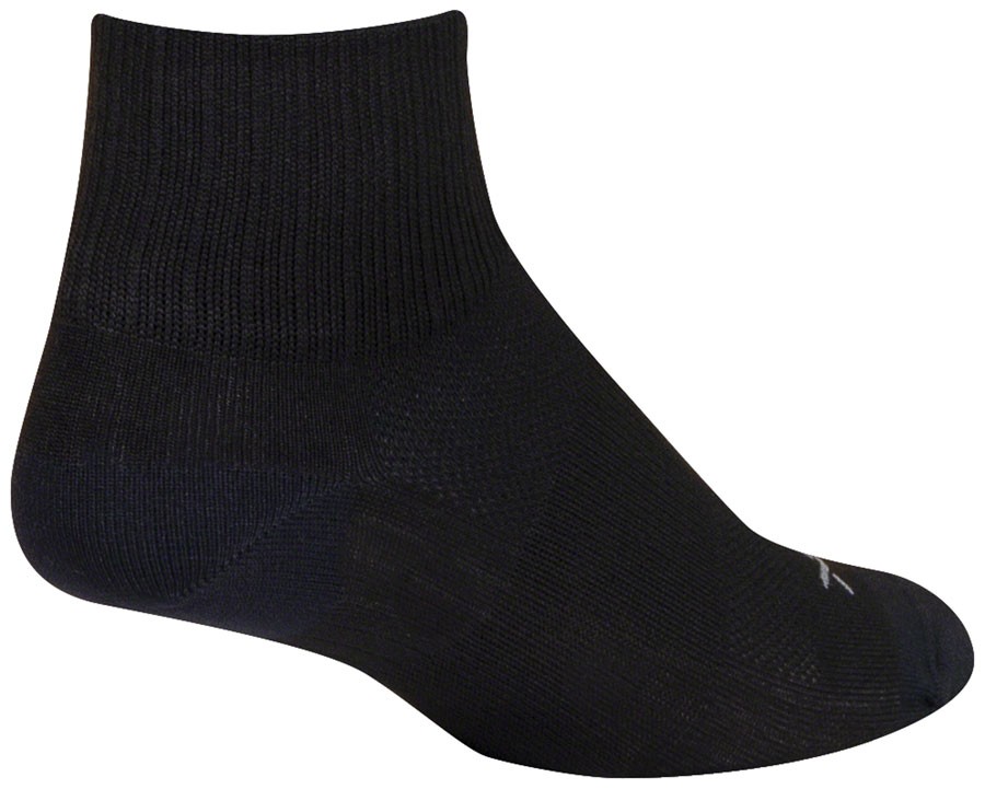 SockGuy SGX Black Socks - 2.5", Large/X-Large