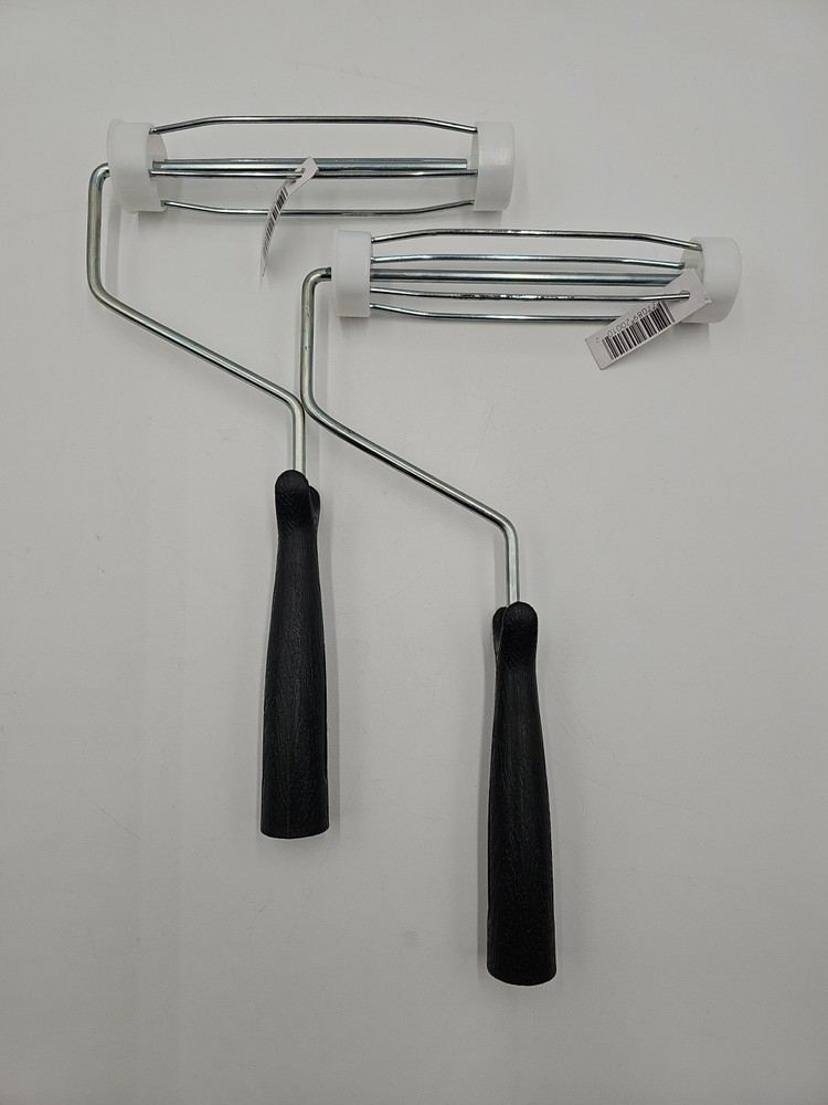 2 Pack Mini Roller Frame, 7 in L, Plastic Handle, Threaded Handle