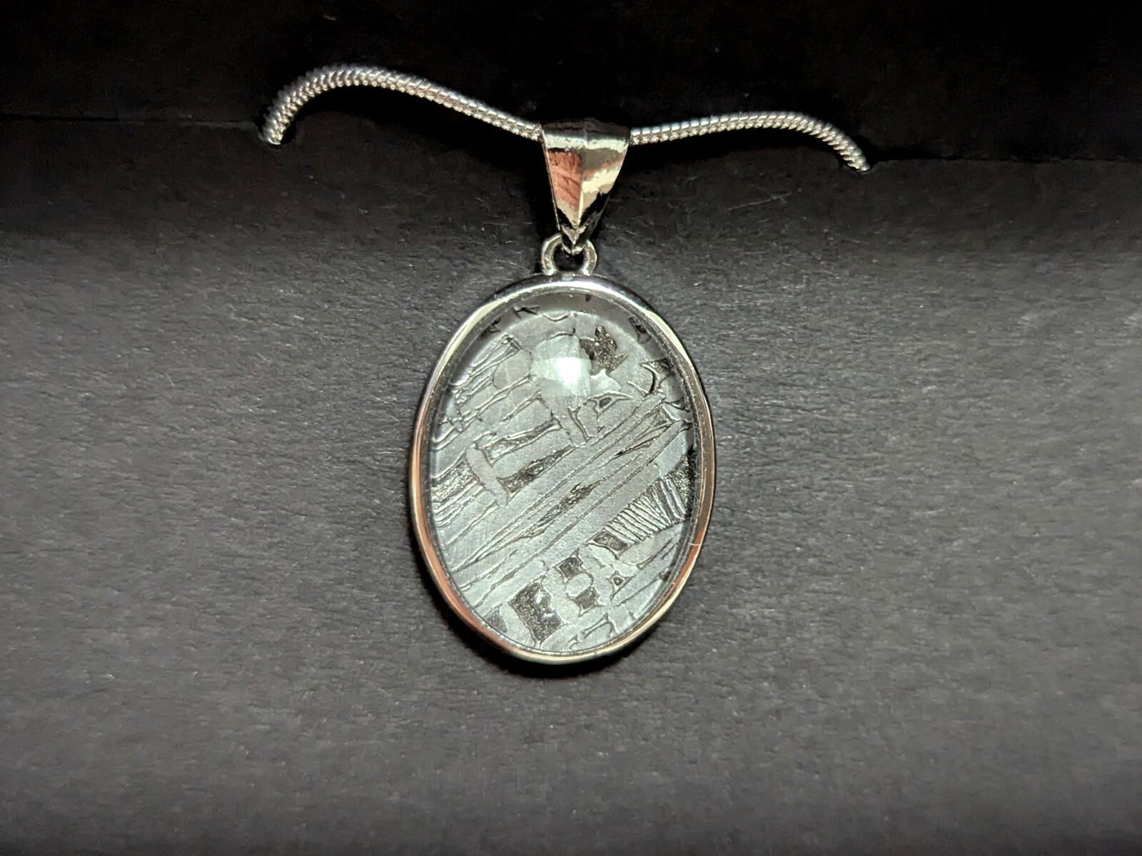 Genuine Aletai Iron Meteorite Pendant, Certified Space Artifact