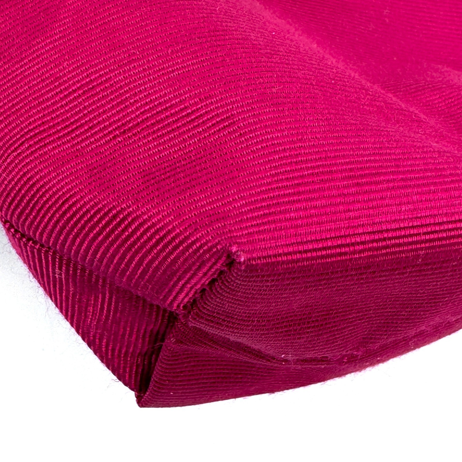 CELINE Circle Pouch Nylon Pink Authentic