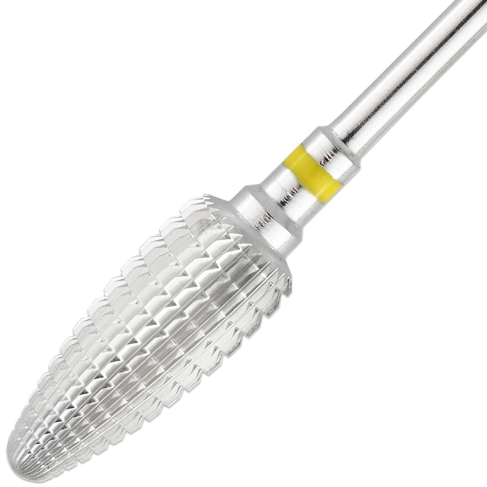 Professional Silver Large Cone Carbide Nail Drill Bit Extra Fine Grit