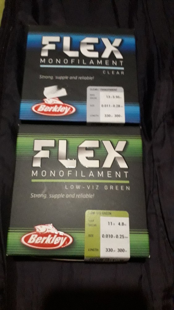 Berkley flex Monofilament  2 Spools Unused.