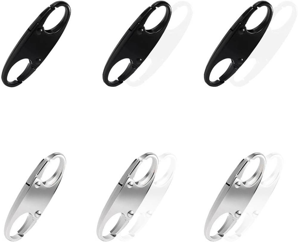 4pc Random Small Carabiner Clip, Zipper Clip, ZipperPull Replacement