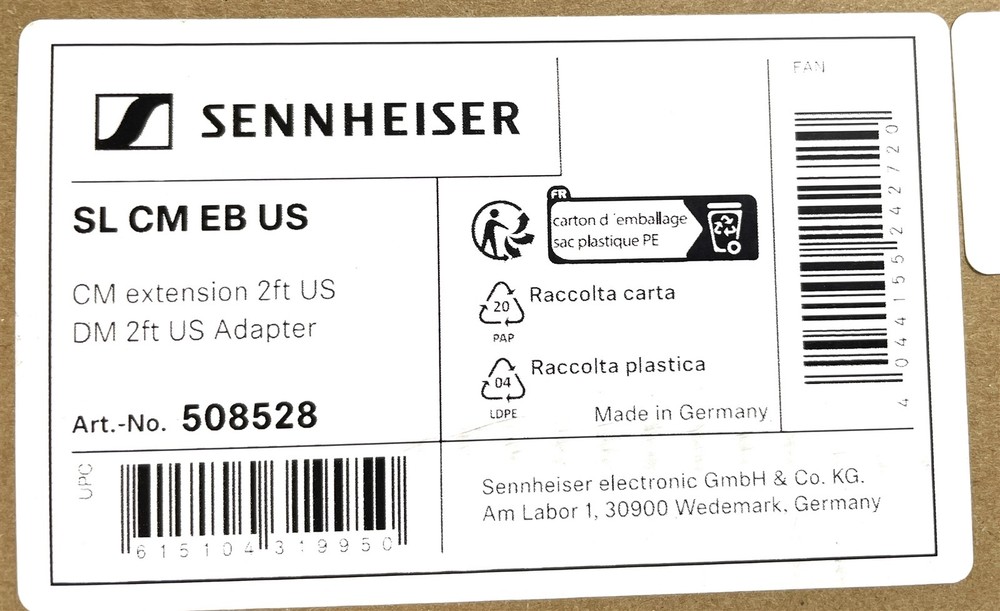 Open Box Sennheiser SL CM EB US Extension Bracket for TeamConnect Ceiling Mic 2