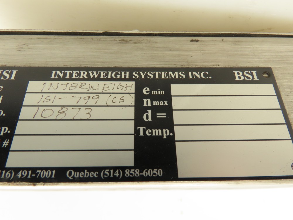 ISI Interweigh Systems Inc. 1S1-799 (cs) Digital Scale Indicator Readout
