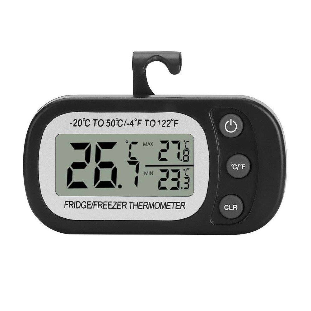 Refrigerator Thermometer Digital Fridge Freezer Waterproof Large LCD Display US