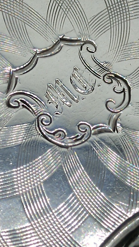 Vintage Square Sterling Pill or Stamp Box