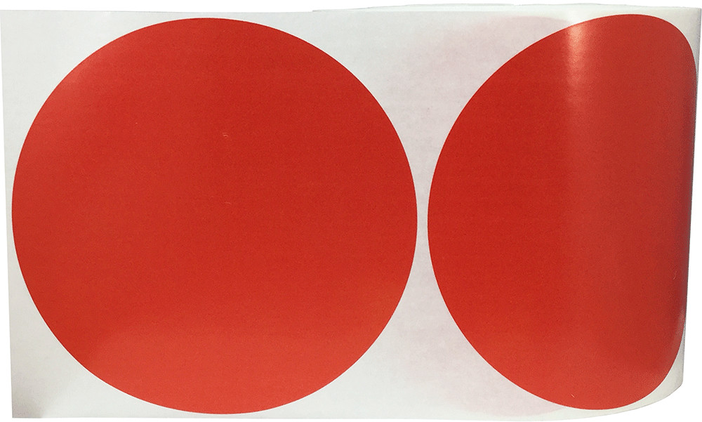 Color Coding Labels Circle Dots | 5" Inch | 500 Pack | Pick One Color