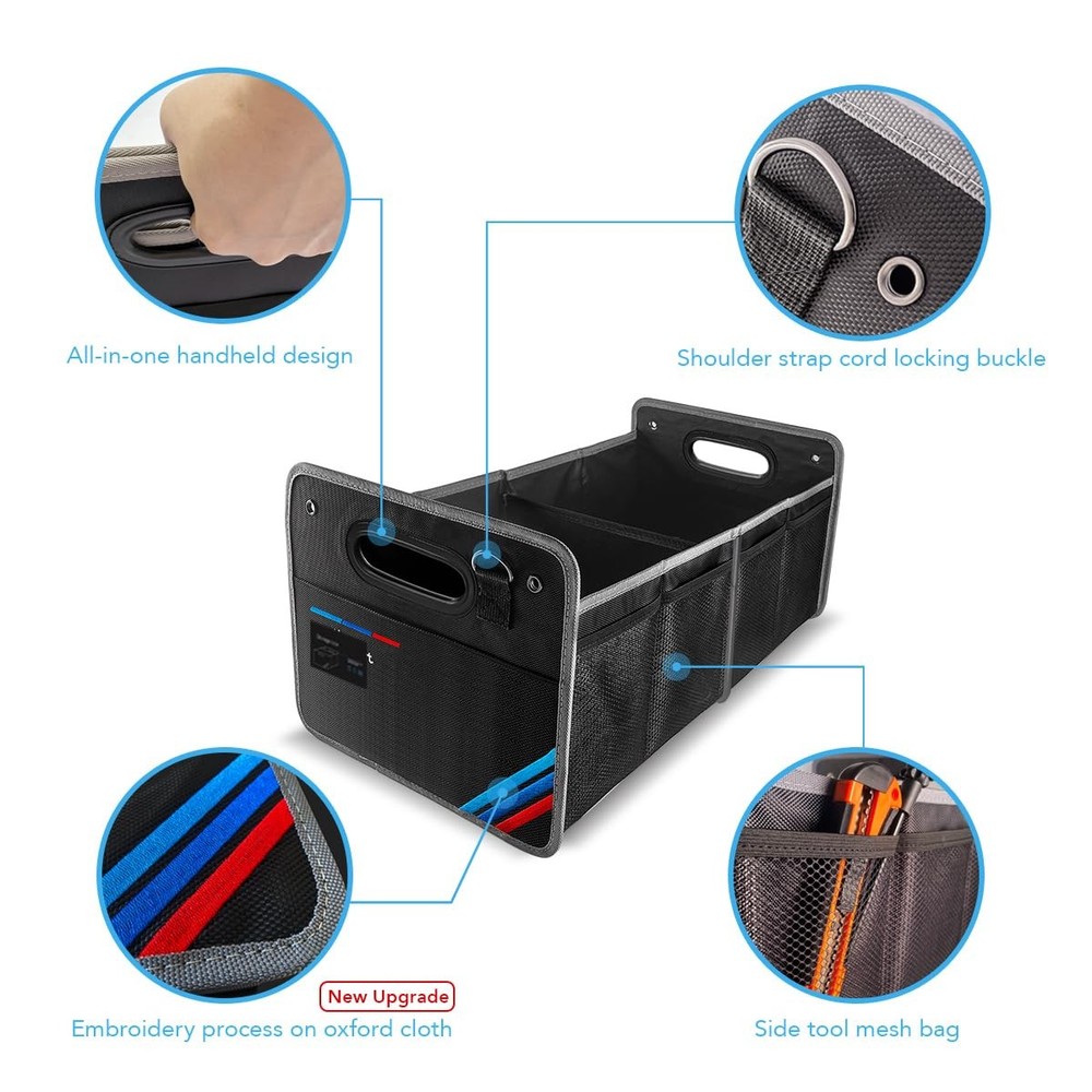 Waterproof Collapsible Car Trunk Organizer Multipurpose Storage Box Tool