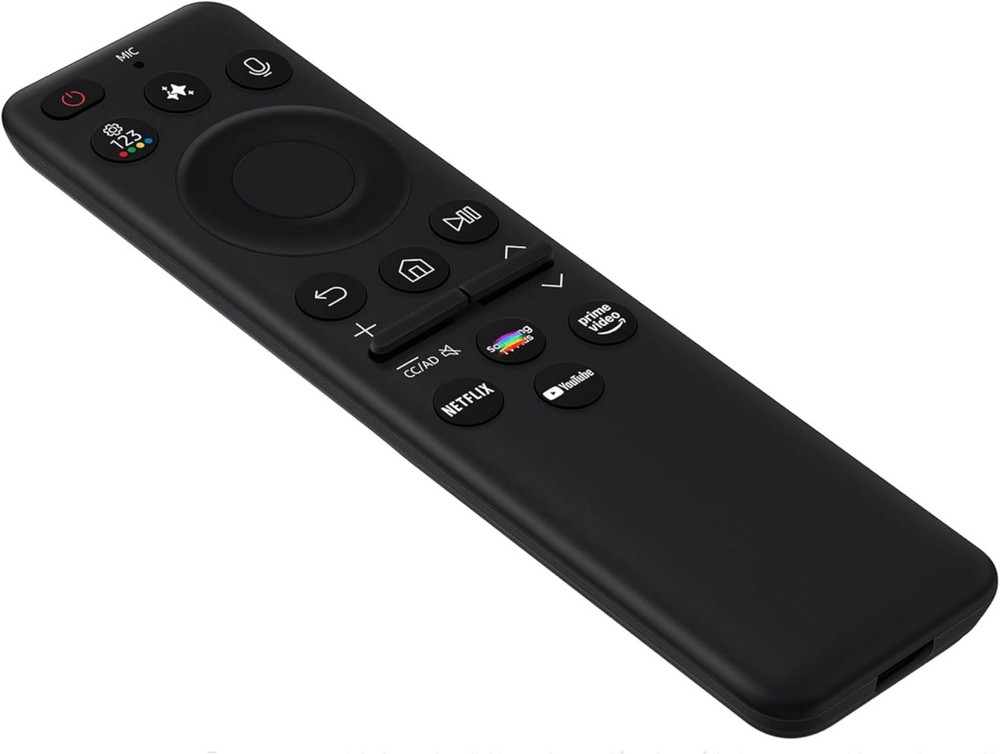 Universal Solarcell Remote, Rechargeable Samsung Smart TV Remote Mini, Black