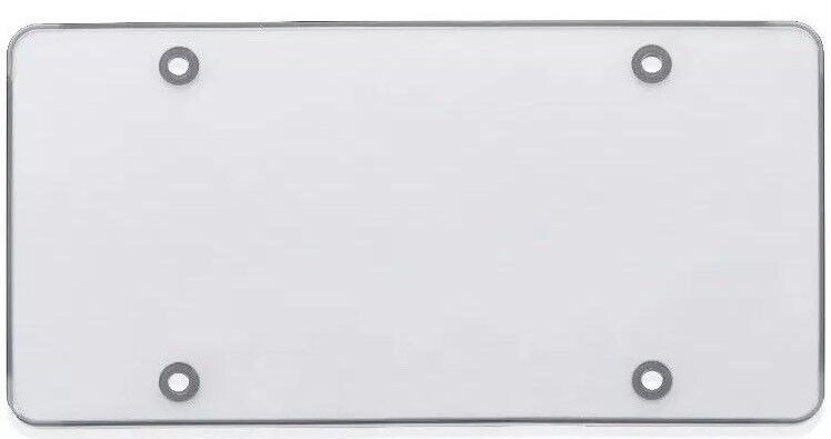 Unbreakable Clear Flat License Plate Tag Mount Holder Frame Bumper Shield Cover