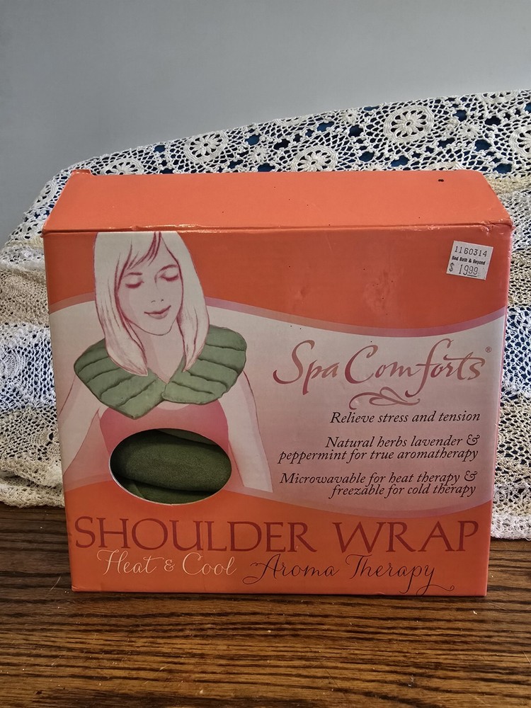 NIB Spa Comforts Aroma Therapy Shoulder Neck Heating Pad  Wrap