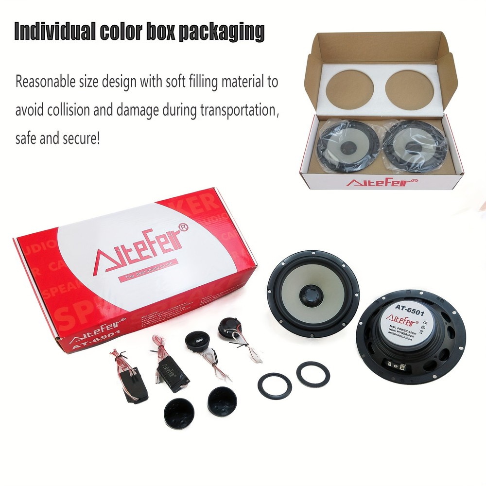 6.5 Inch 2 Way Active Component Speaker System 350W Max with External Crossovers