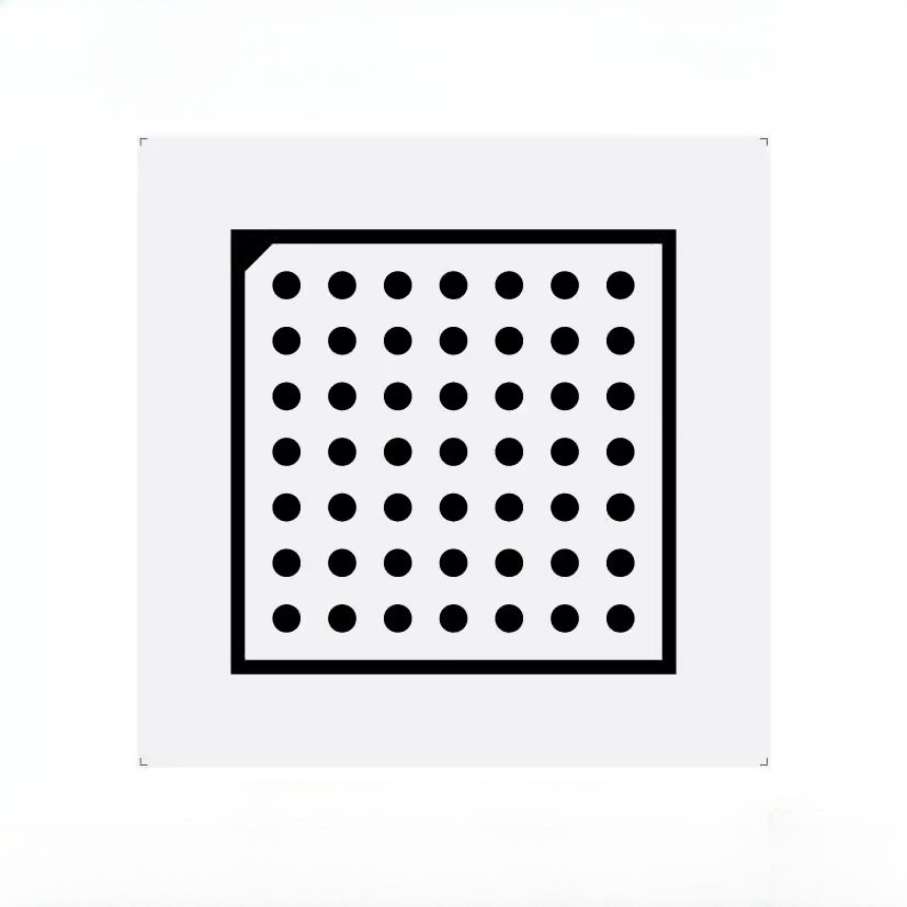 High Precision Halcon Calibration Plate Dots Alumina Diffuse Reflection NonGlare