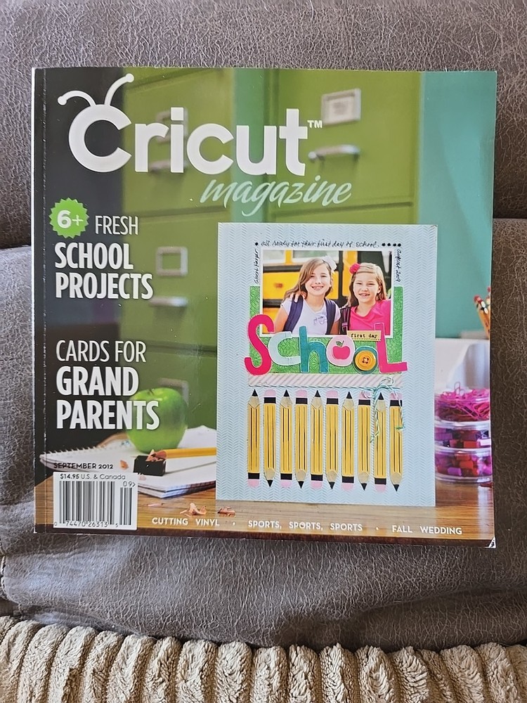 CRICUT MAGAZINES, JULY, AUGUST & SEPTEMBER 2012