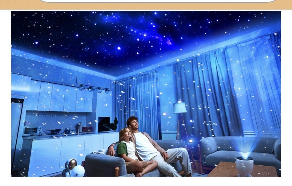 3D Galaxy Light Projector Northern Lights Projector w Bluetooth Speaker 90 Scene