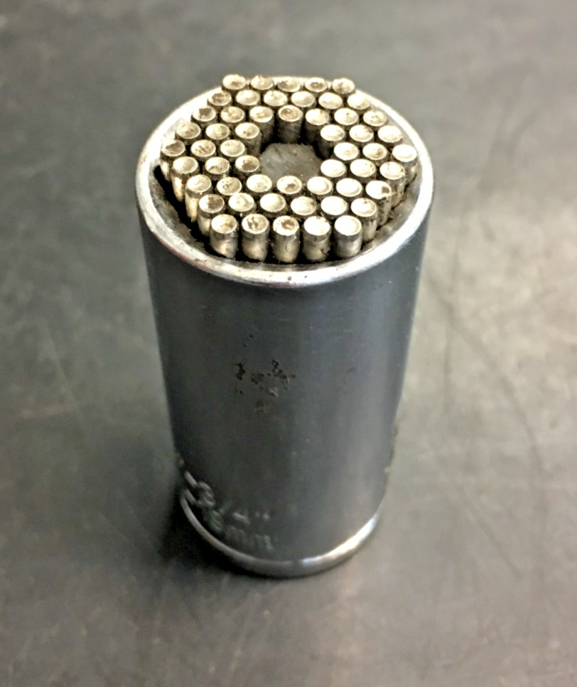 Universal Socket, Self-adjusting Socket S: 1/4" - 3/4" (7mm-19mm), Silver 3/8"