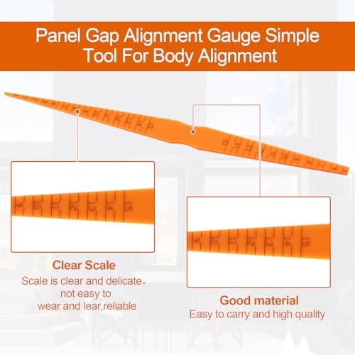 Plastic Car Door Panel Gap Alignment Gauge Measuring Tool, Taper Feeler 4 Pack