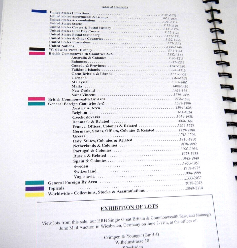 HR Harmer Stamp Auction Catalog 2007 British Commonwealth Knight Chichester