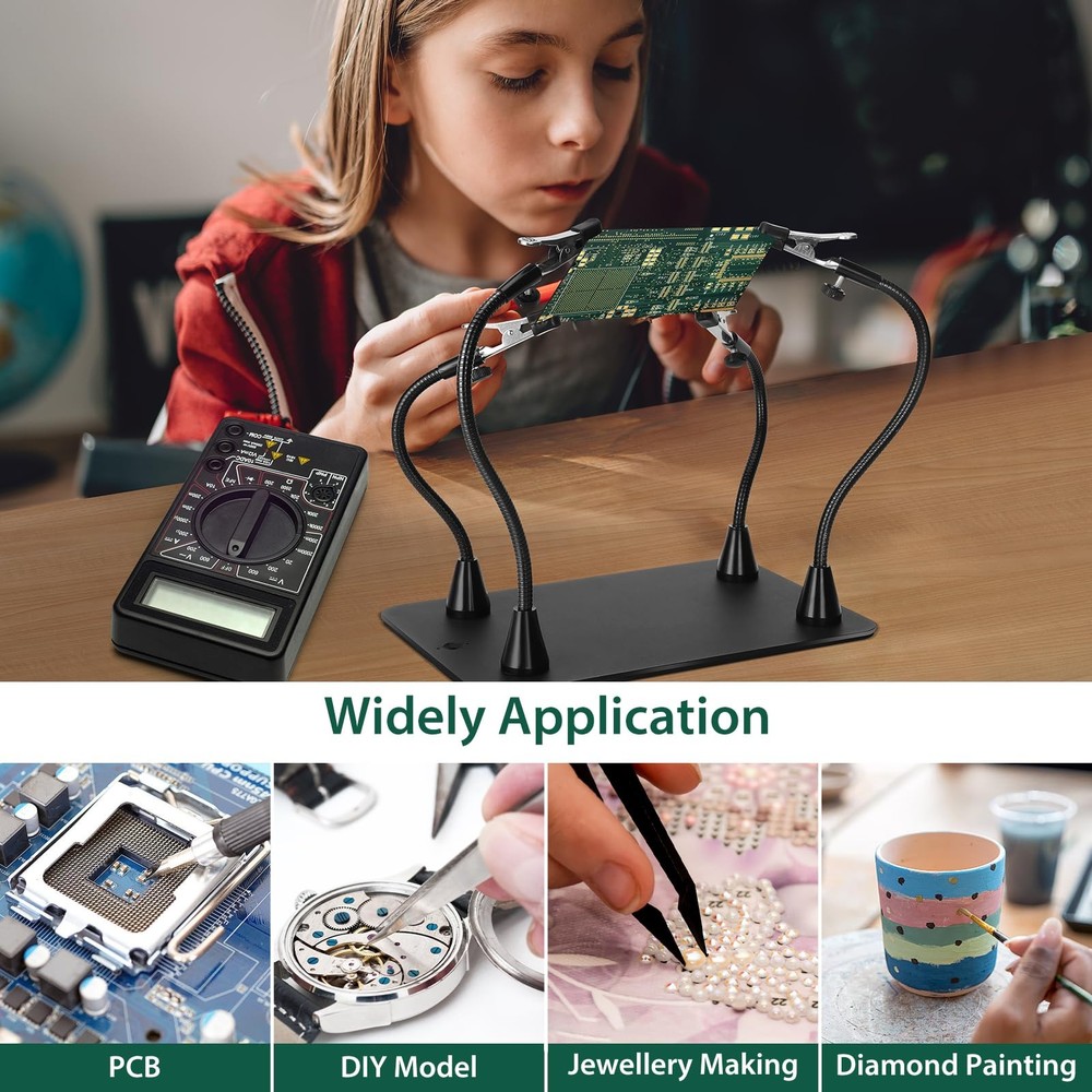 Super Magnetic Helping Hands Soldering Station, Third Hand Tool...