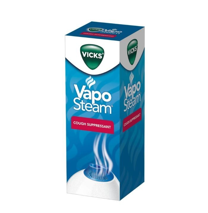 Vicks VapoSteam Medicated Liquid with Camphor, a Cough Suppressant, 8 Oz – VapoS