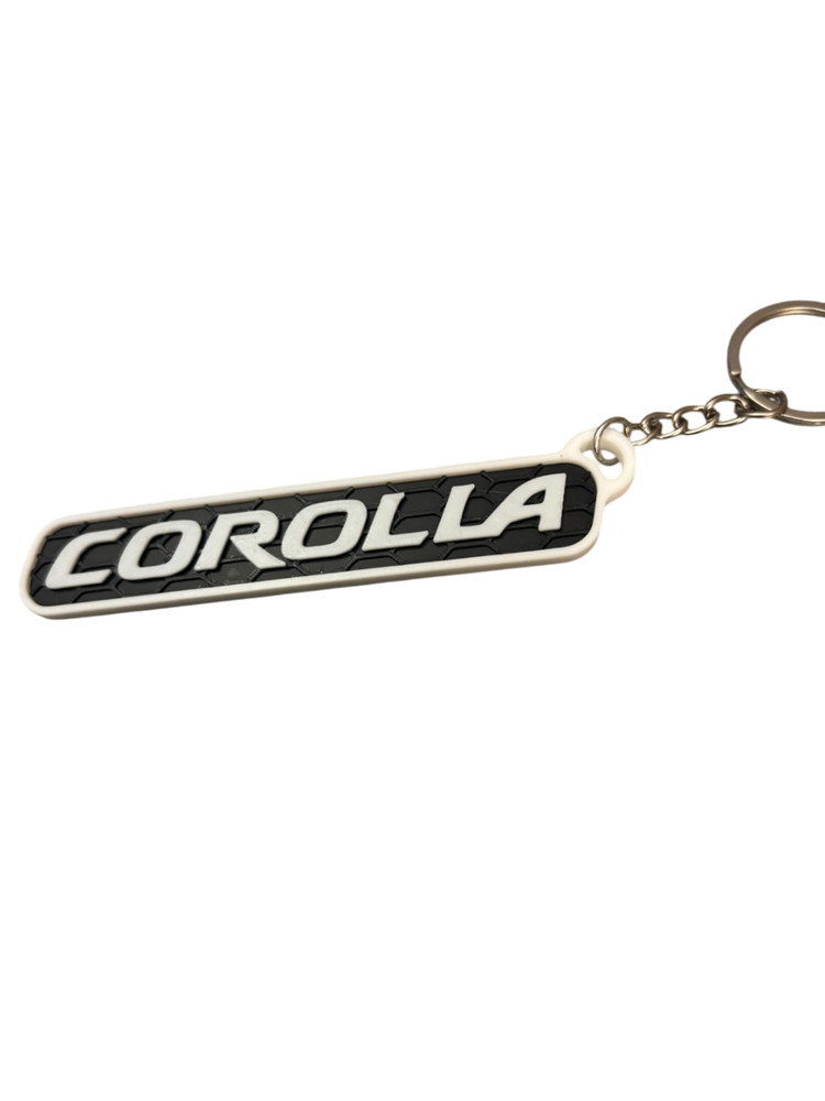 Toyota Corolla Keychain with Honeycomb Pattern - 3d Printed