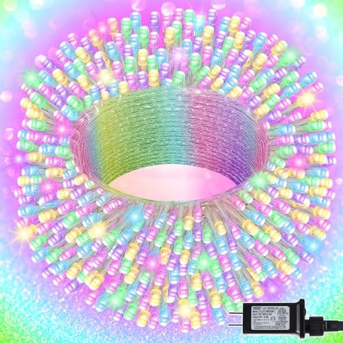300 LED Easter String Lights, Extra Long 98.5FT Fairy Lights Pastel Multicolor