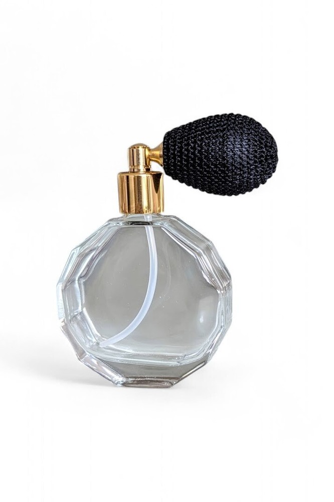 Essential Atomizer Co. Dodecagon 50ml perfume atomizer & black pump - Boxed