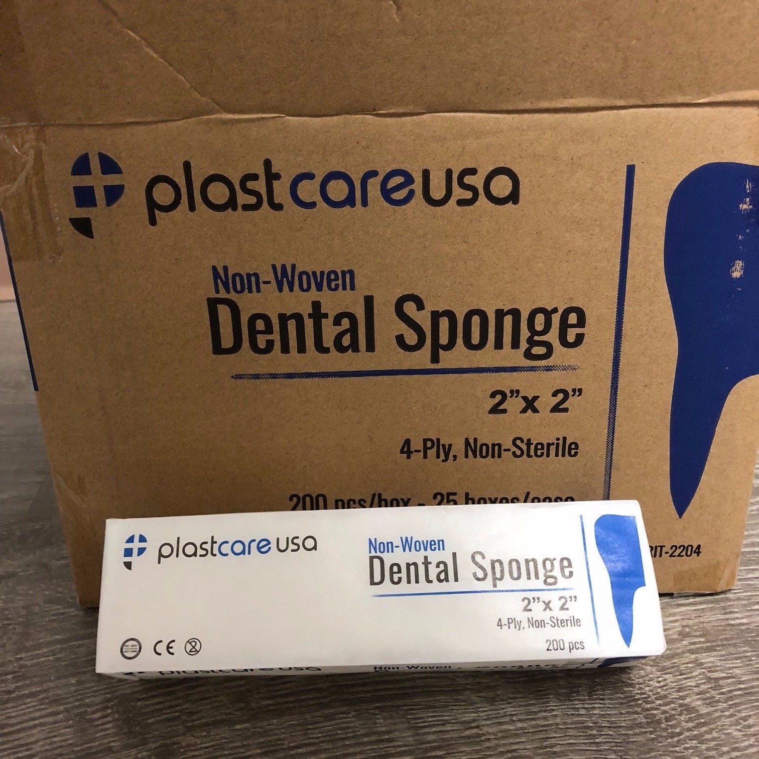 5000 2x2 Non Woven Sponges 4-Ply, Non-Sterile Cotton Dental Gauze (1 Case)