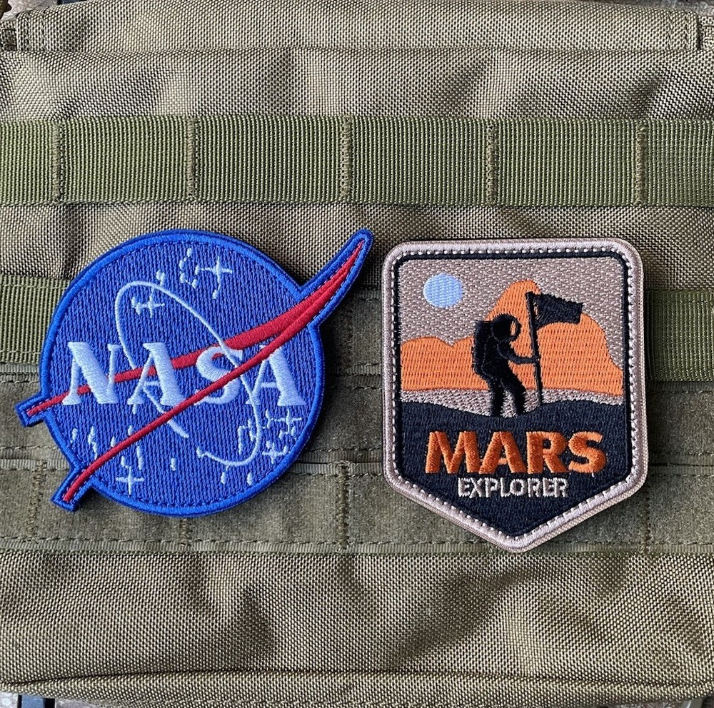 Mars Explorer NASA Astronaut Universe Adventure NASA Space Patch Hook Loop