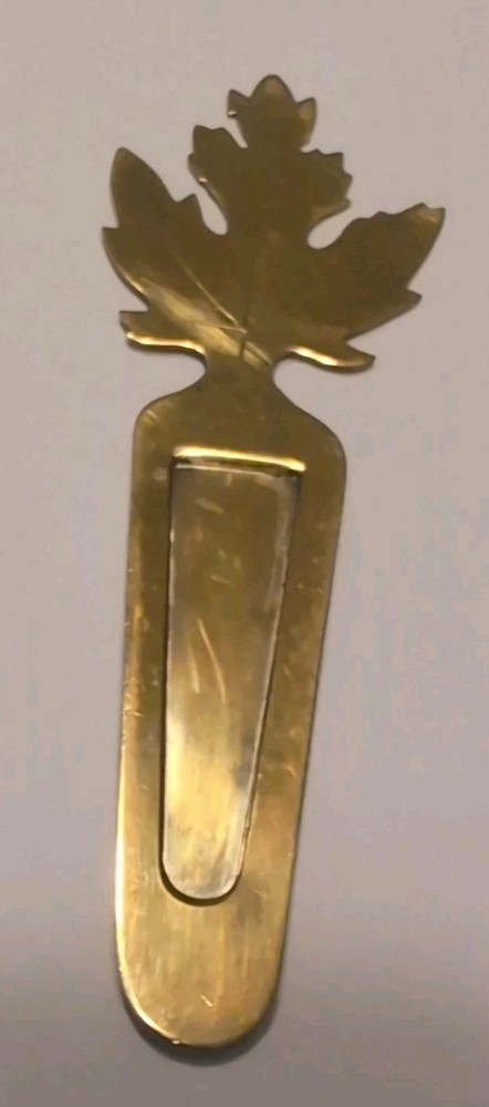 Tiffany & Co. Gold over Sterling Maple Leaf Bookmark