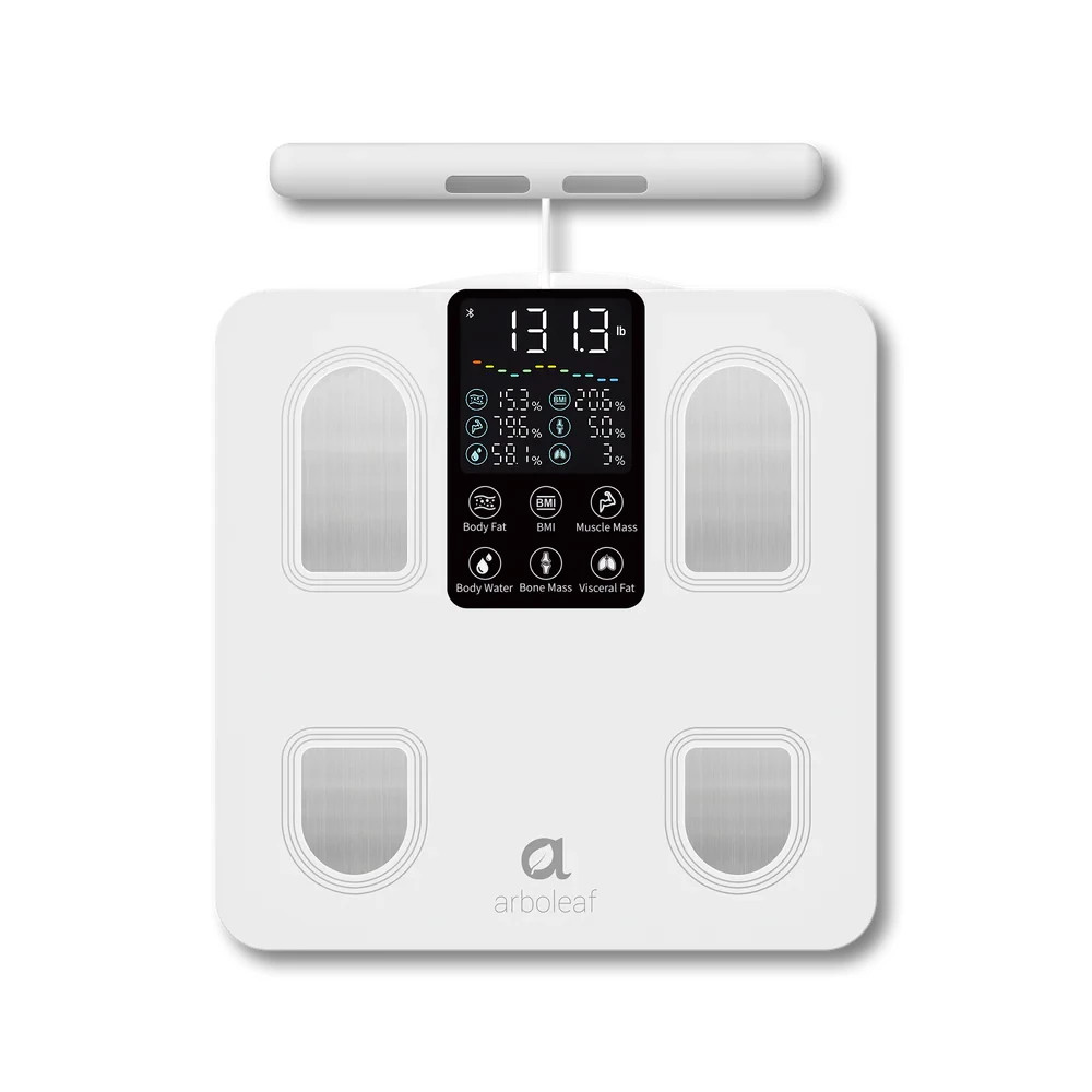 Arboleaf Segmental Smart Body Composition Scale Fat BMI Muscle Mass 8-Electrode
