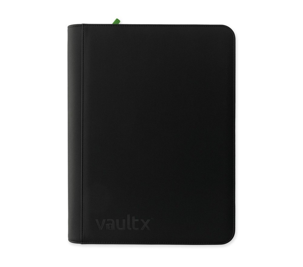 Vault X Mega Binder XXL 16 Pocket Side Loading Binder Folder Black Padded Cover
