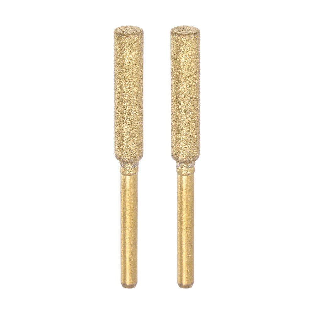 2pcs Diamond Coated Chainsaw Sharpener Bits 3/16" 4.8mm Chain Saw Grinder