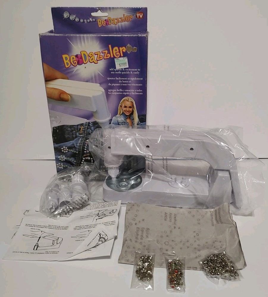 Bedazzler Stud Gem Rhinestone Setting Machine Kit + Studs NEW