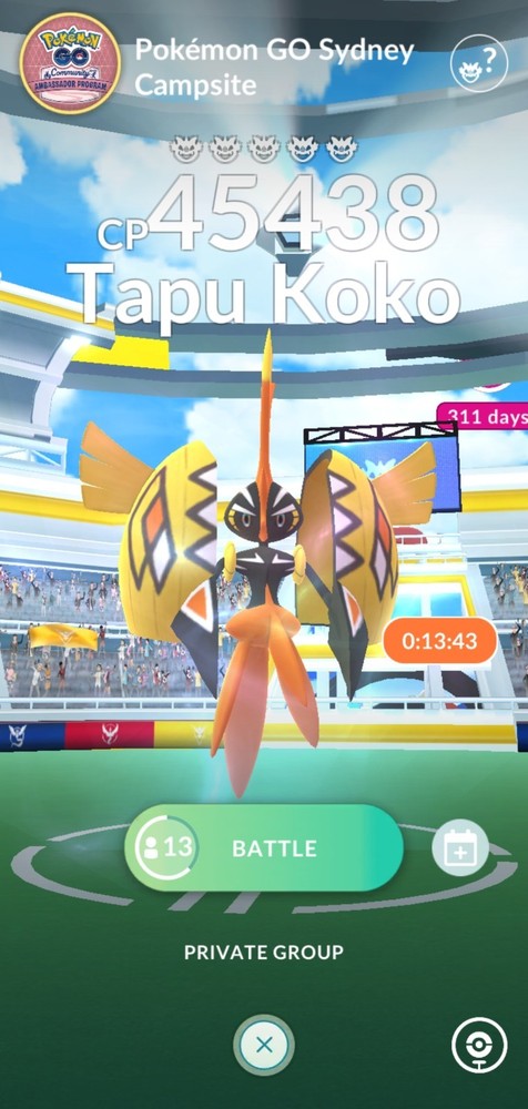 Pokémon Tapu Koko RaidInvites RD Go