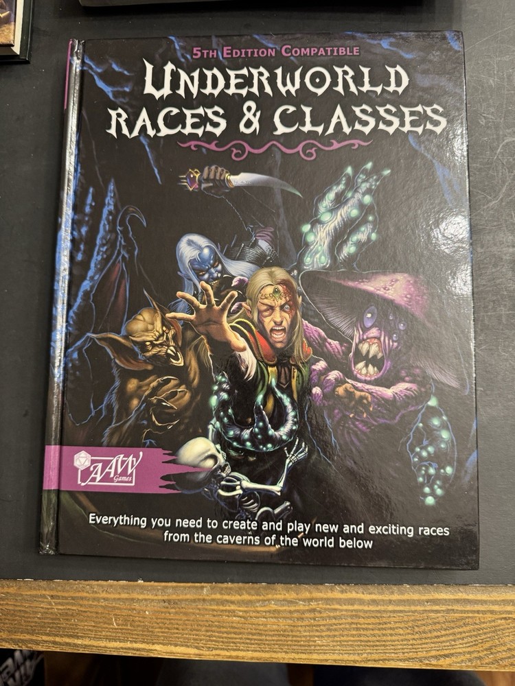 AAW Games D&D 5e Underworld Races & Classes (5E) EX/NM