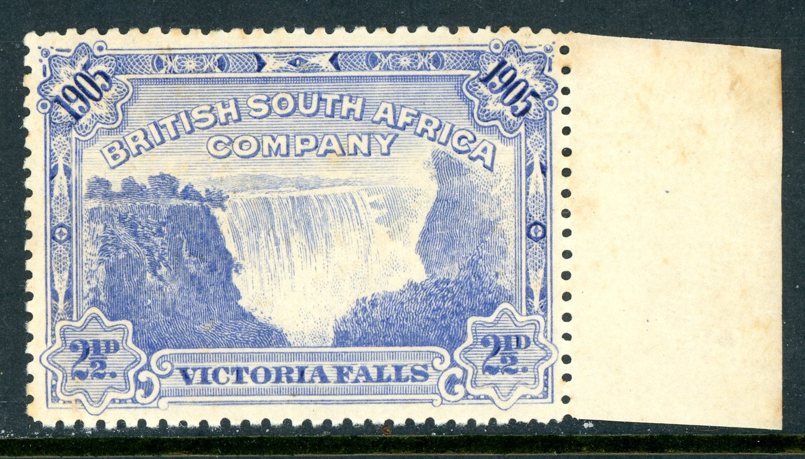 Rhodesia 1905 British KGV 2½p Blue Victoria Falls SG #95 MNH S639