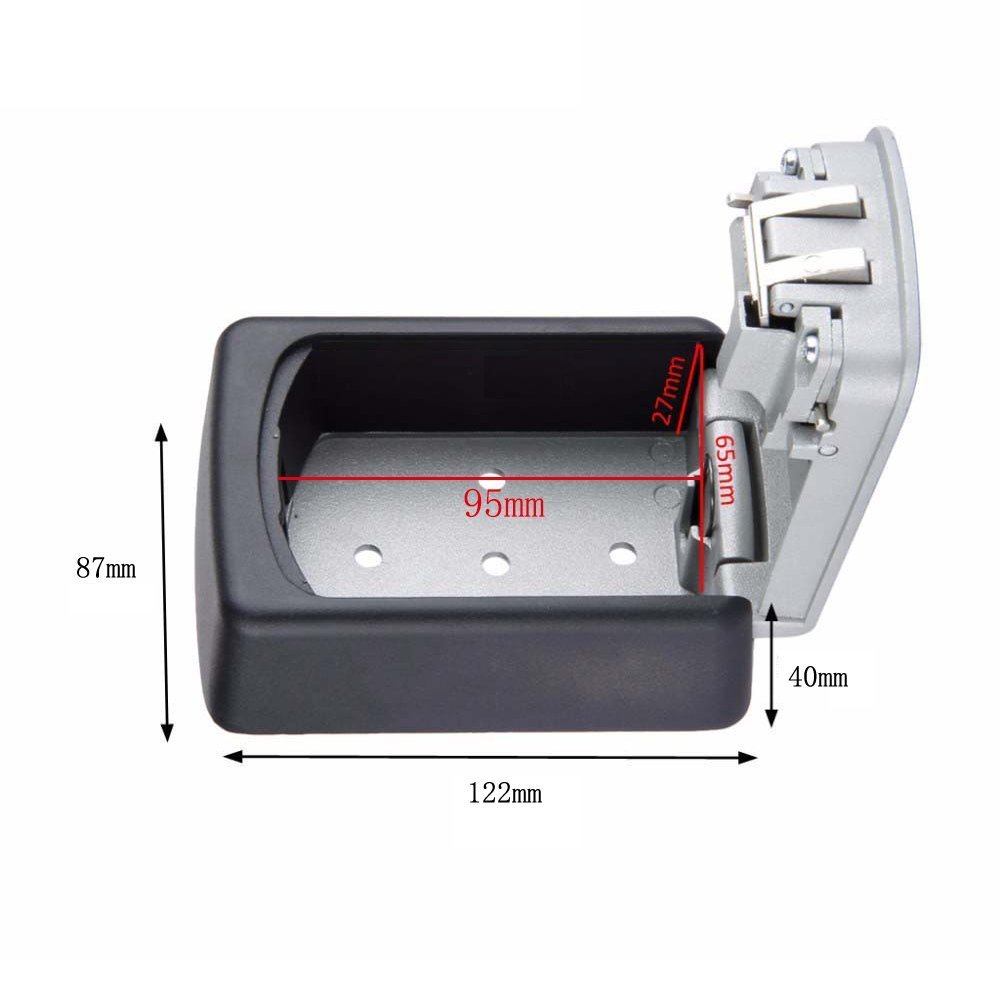 JUN-L Outdoor Indoor Wall Mounted Combination Code Key Storage Security Safe Box