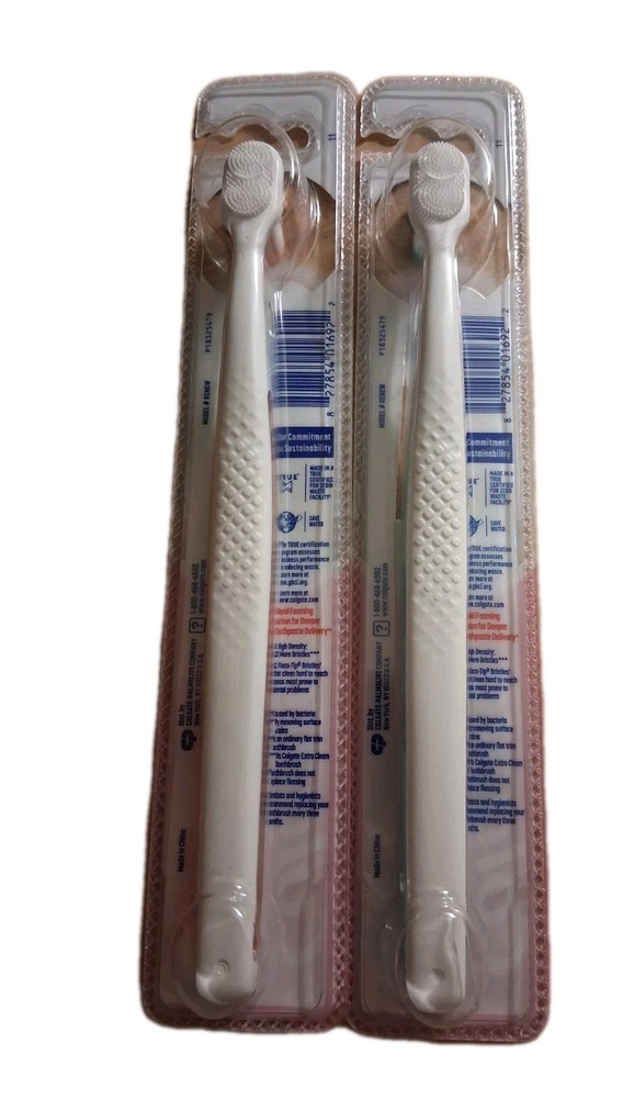 2 Colgate Total Foaming Clean Toothbrushes and 2 Colgate 360 Toothbrushes Bundle