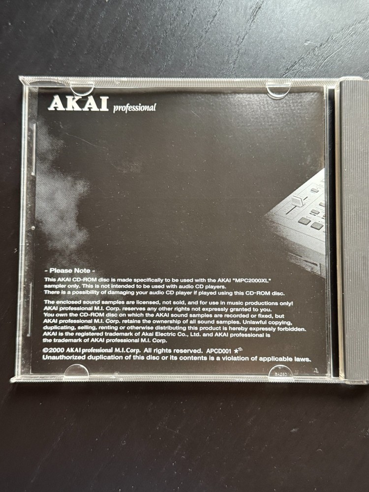 Akai CD-Rom Sound Library - MPC2000XL Volume 1 - Sample CD