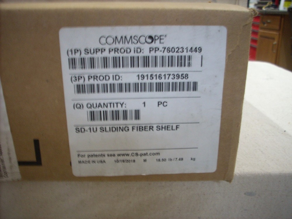 Commscope SD-1U Sliding Fiber Shelf