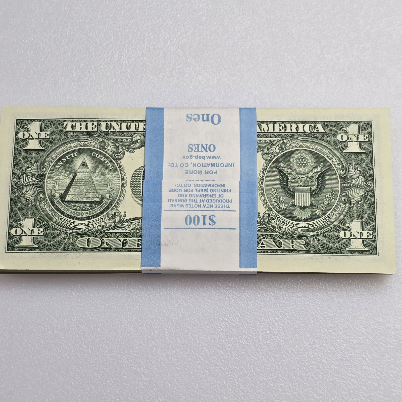 NEW 2021 Series Uncirculated Sequential ONE DOLLAR $1 Bills Lot of 10 From BEP