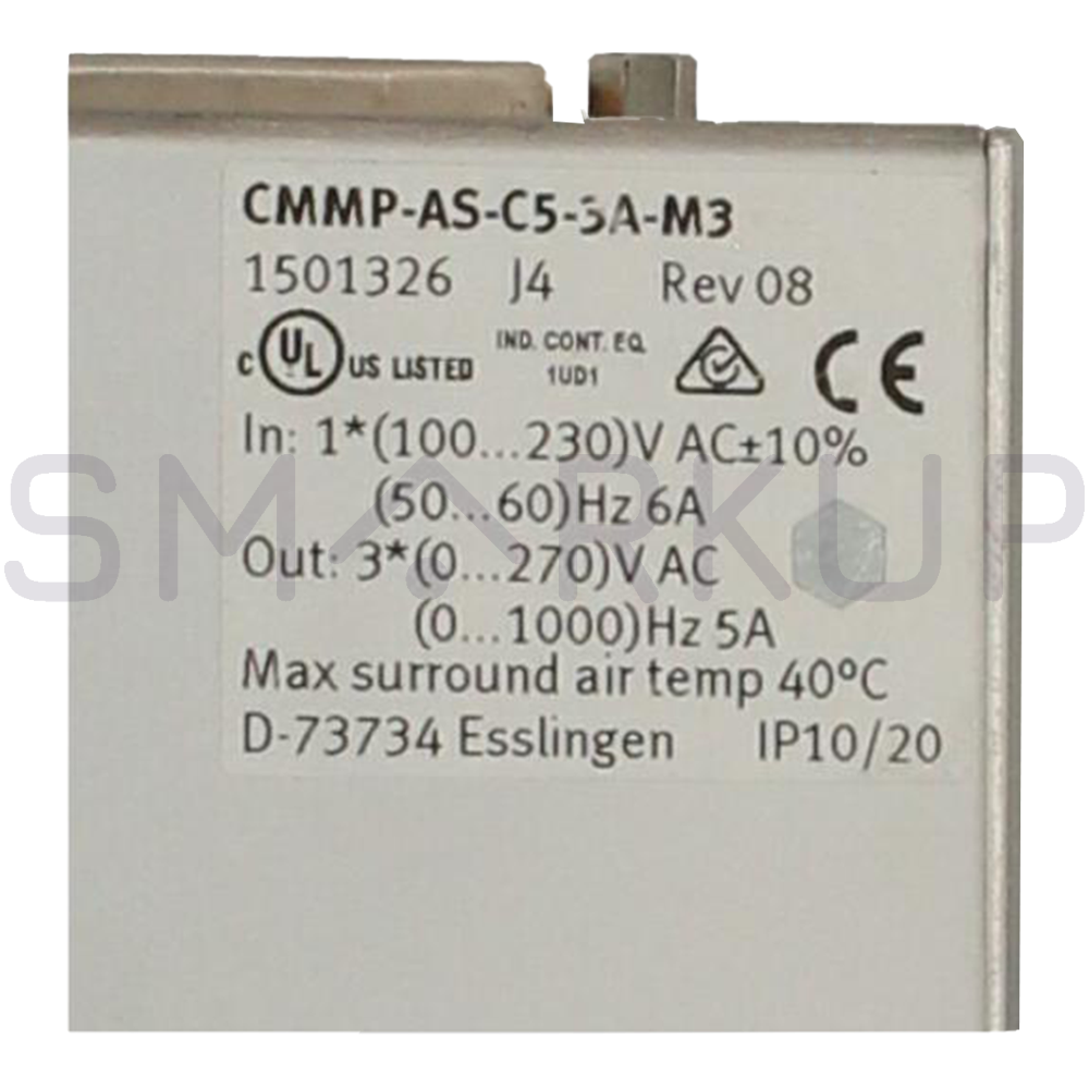 Used & Tested FESTO CMMP-AS-C5-3A-M3 1501326 Motor Controller