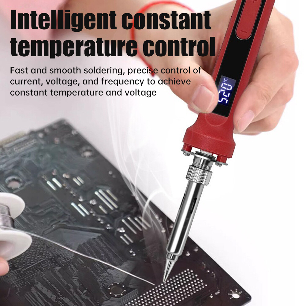 100W Soldering Iron Digital Display Adjustable Temp Inter Heated Welding Irons