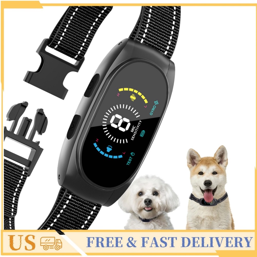 4000 FT Dog Shock Collar with Remote Control IP67 Waterproof 3 Modes - Black