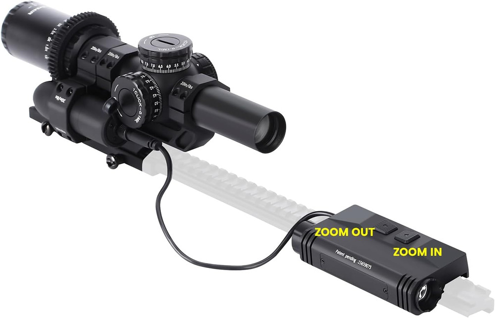 1-10X24 Riflescope with Portable Quick Electronic Motorized Zoom Switch Kit Fast