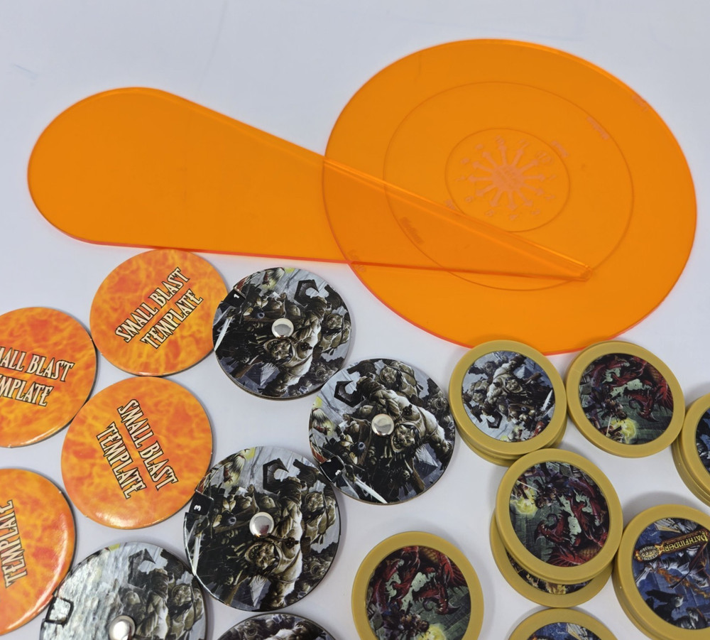 Pathfinder for Savage Worlds RPG 25 Bennies/ 5 Dial Counters /Plexi Range Ruler+