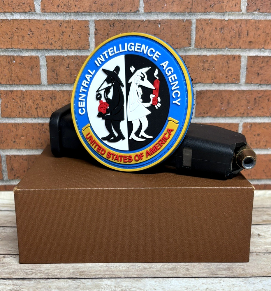 Spy VS Spy Tactical Gun Patch, Video Game Morale PVC Patch - CIA Spy Patch